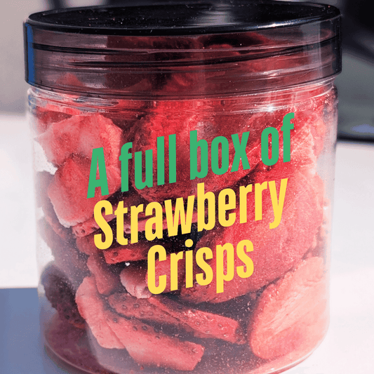 Freeze Dried Strawberry Crisps 100g - Blueberry Botanicals