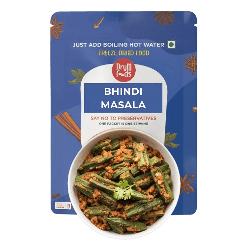 Instant Bhindi Masala 100g - Okra Curry Ready to Eat- Blueberry Botanicals