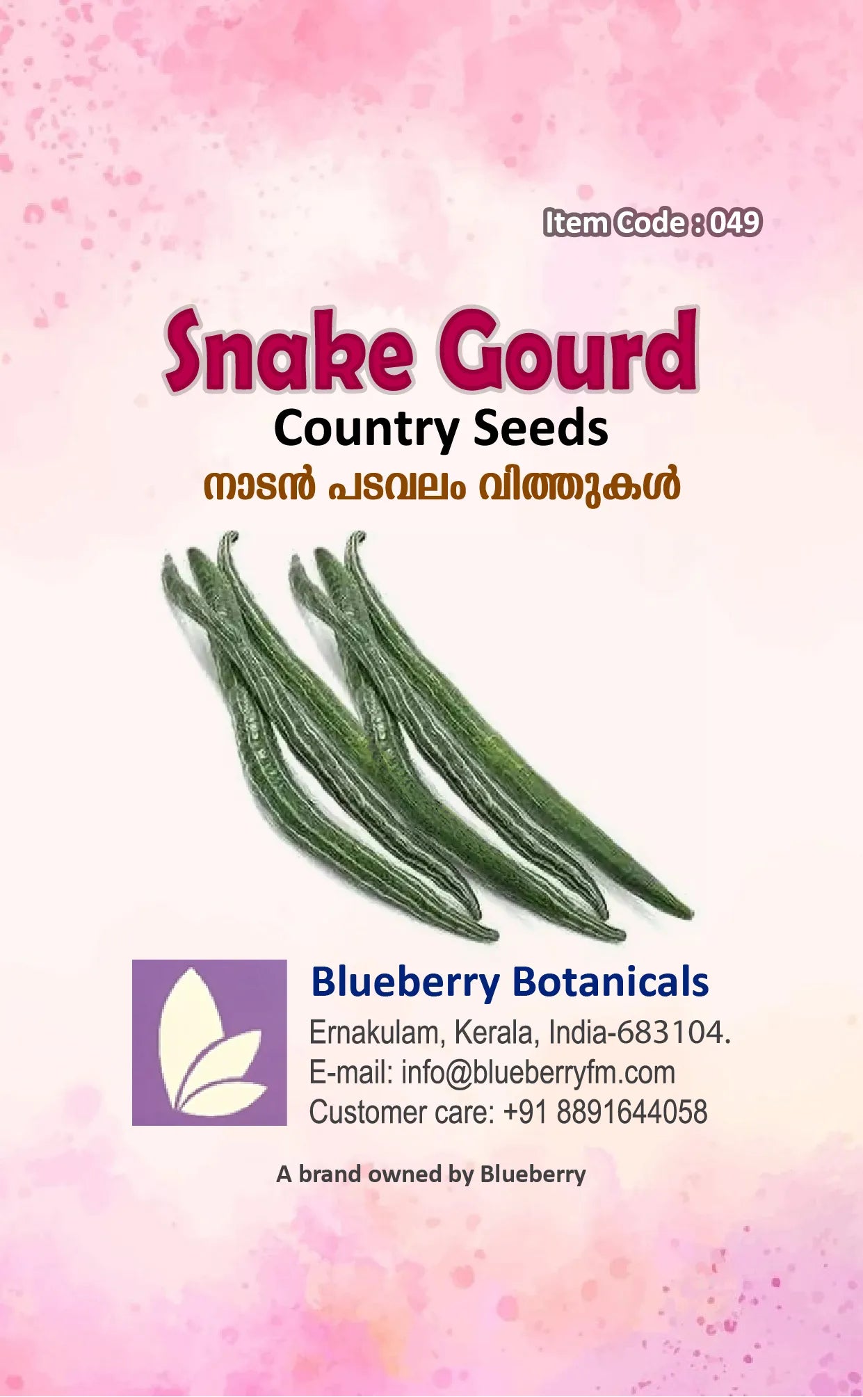 Snake Gourd Seeds - Long Variety 30 Seeds | Blueberry Botanicals
