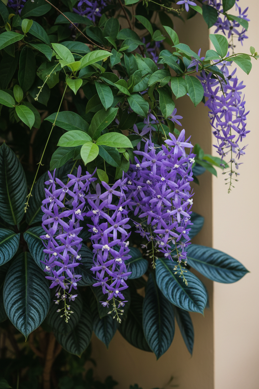 Amazon Blue Plant | Petrea volubilis | Purple Wreath Flowering Vine India