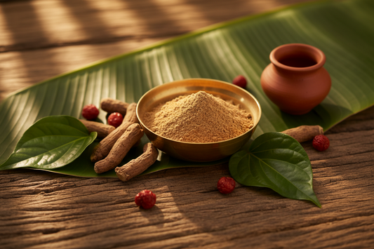 Ashwagandha (Withania Somnifera, Amukkuram) Powder 50g — Traditional Kerala Herbal Wellness Powder | Blueberry Botanicals India