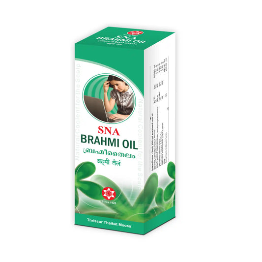 Brahmee Tailam 200ml - Ayurvedic Brain Tonic Stress Relief- Blueberry Botanicals