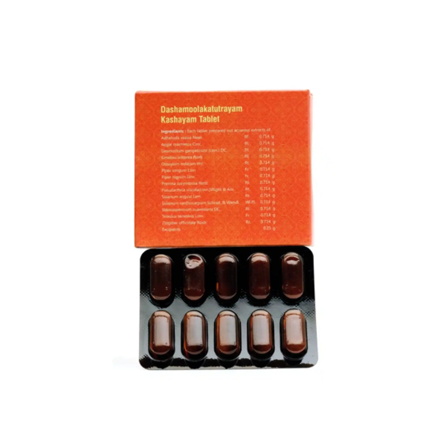 Dashamoolakatutrayam Kashayam Tablet –100Nos.- Ayurvedic Relief for Cough, Chest Pain & Vata Disorders