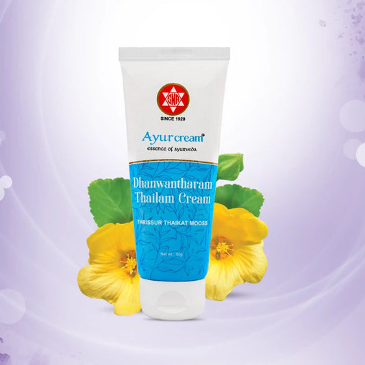 Dhaanuantaram Thailam Cream 50g Ayurvedic Women's Health & Post-Pregnancy Care | Blueberry
