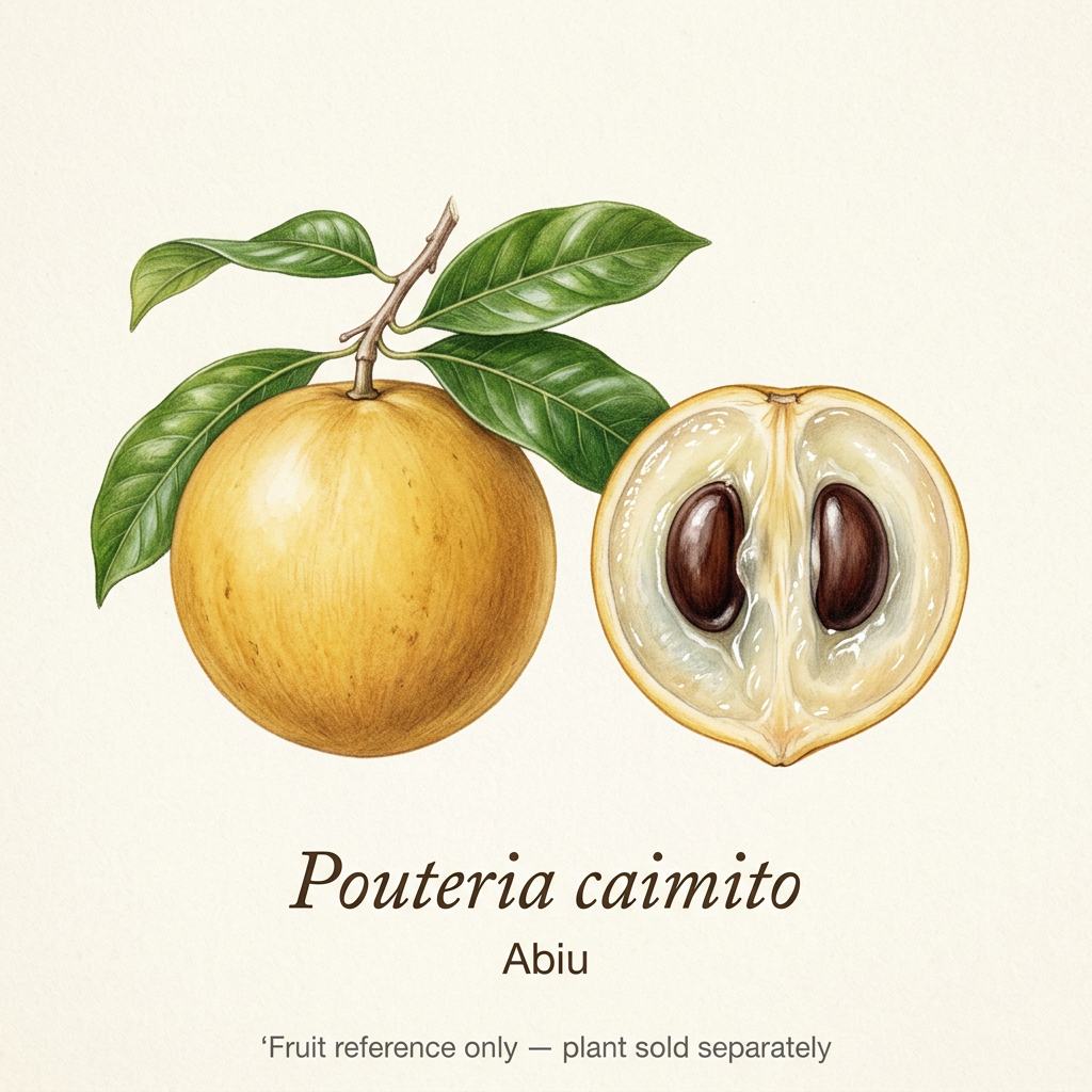 Illustrative Abiu fruit reference
