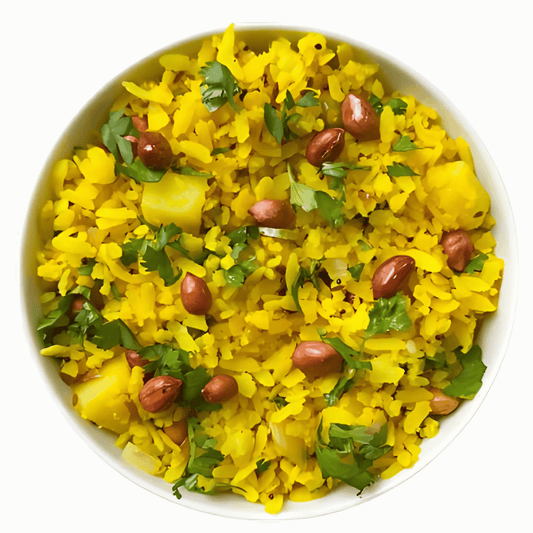 Instant Poha 80g Ready to Eat Preservative Free Flattened Rice - Traditional Indian Breakfast--Blueberry Botanicals
