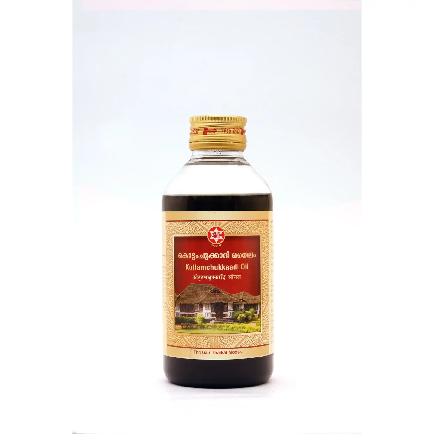 Kottamchukkaadi Oil –200mL.- Ayurvedic Massage Oil for Joint Pain, Sciatica & Vata Disorders