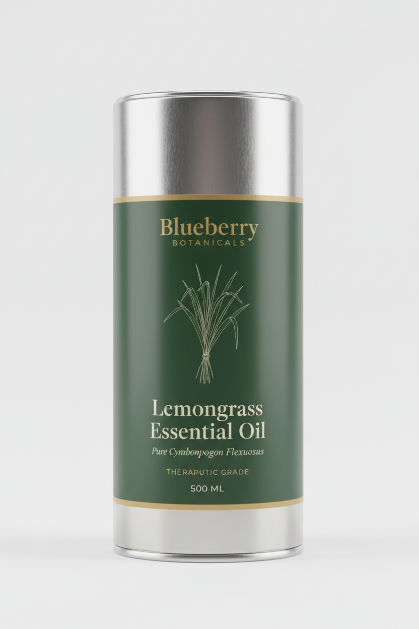 Lemongrass Essential Oil 500ML - Pure Cymbopogon Flexuosus | Therapeutic Grade