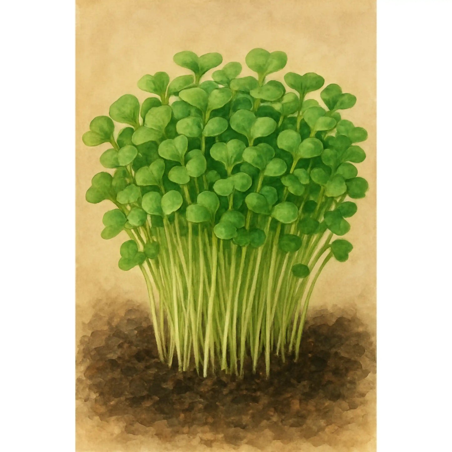 Mustard Microgreens Seeds 100g – Fast-Growing Spicy Greens – Premium Quality
