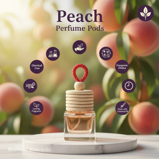 Peach Car Air Freshener 10ml 45-Day Sweet Fruity