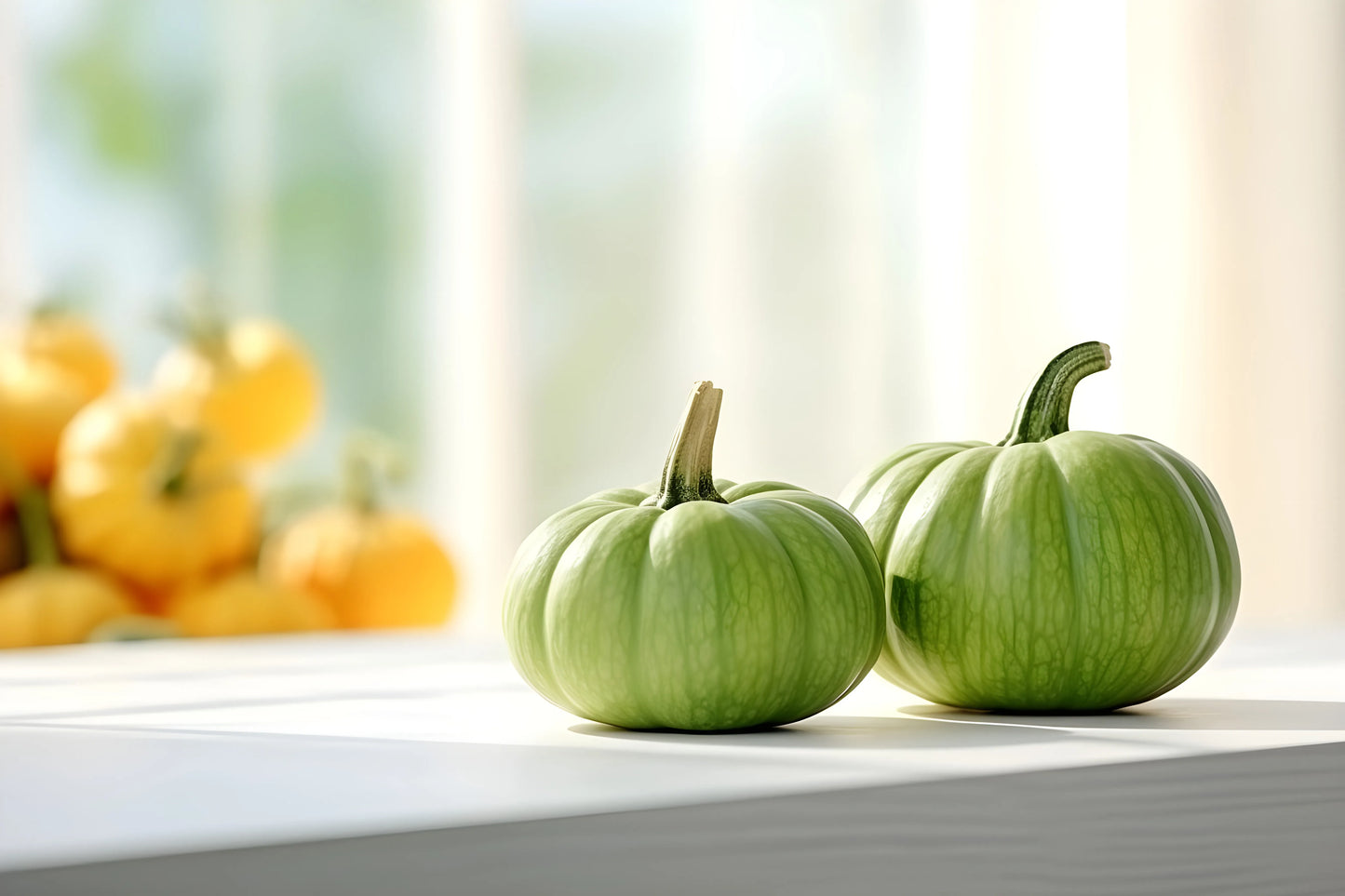 Pumpkin Seeds Green 14pcs - Country Variety Climbing Vine- Blueberry Botanicals