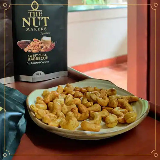 Sweet Chilli BBQ Cashews 80g Kerala Premium - Blueberry Botanicals