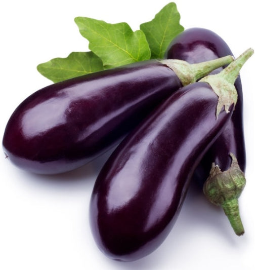 Violet Long Brinjal Seeds 80pcs - Country Variety Eggplant- Blueberry Botanicals