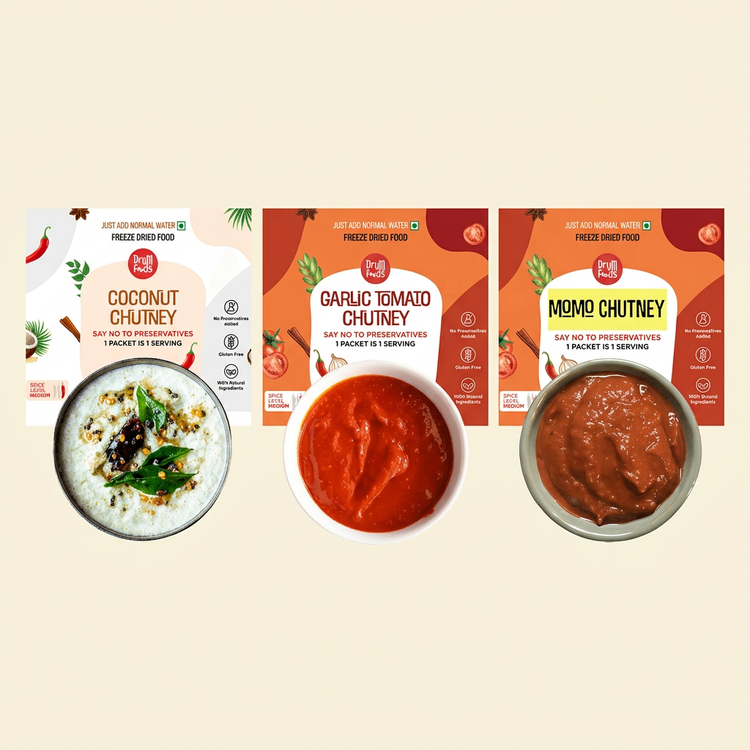 Chutneys – Coconut, Garlic & Momo