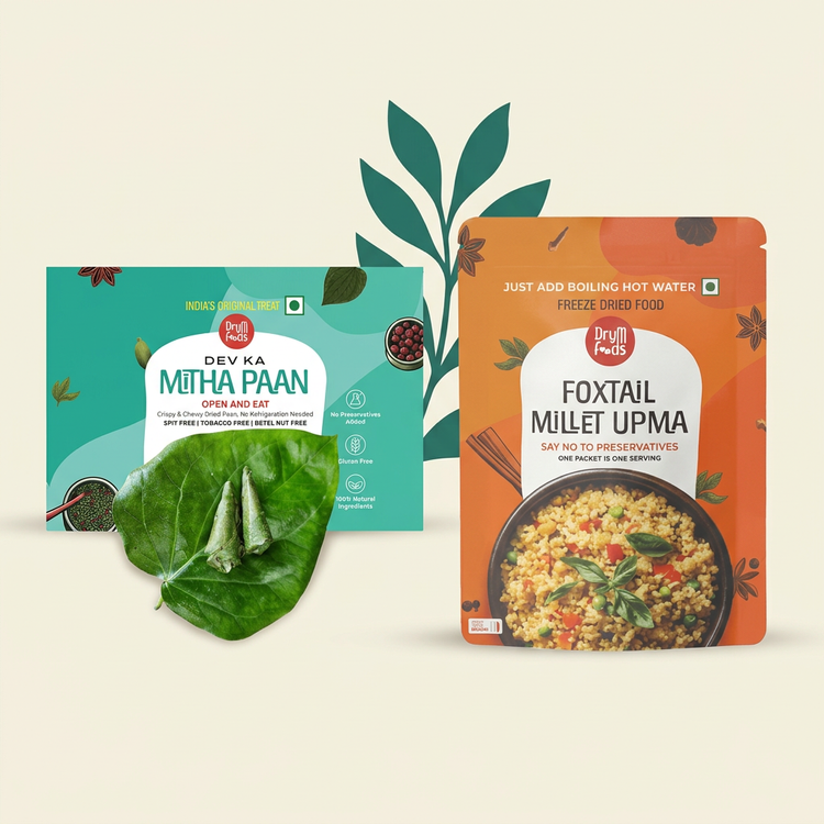 Collection cover featuring Mitha Paan and Foxtail Millet Upma