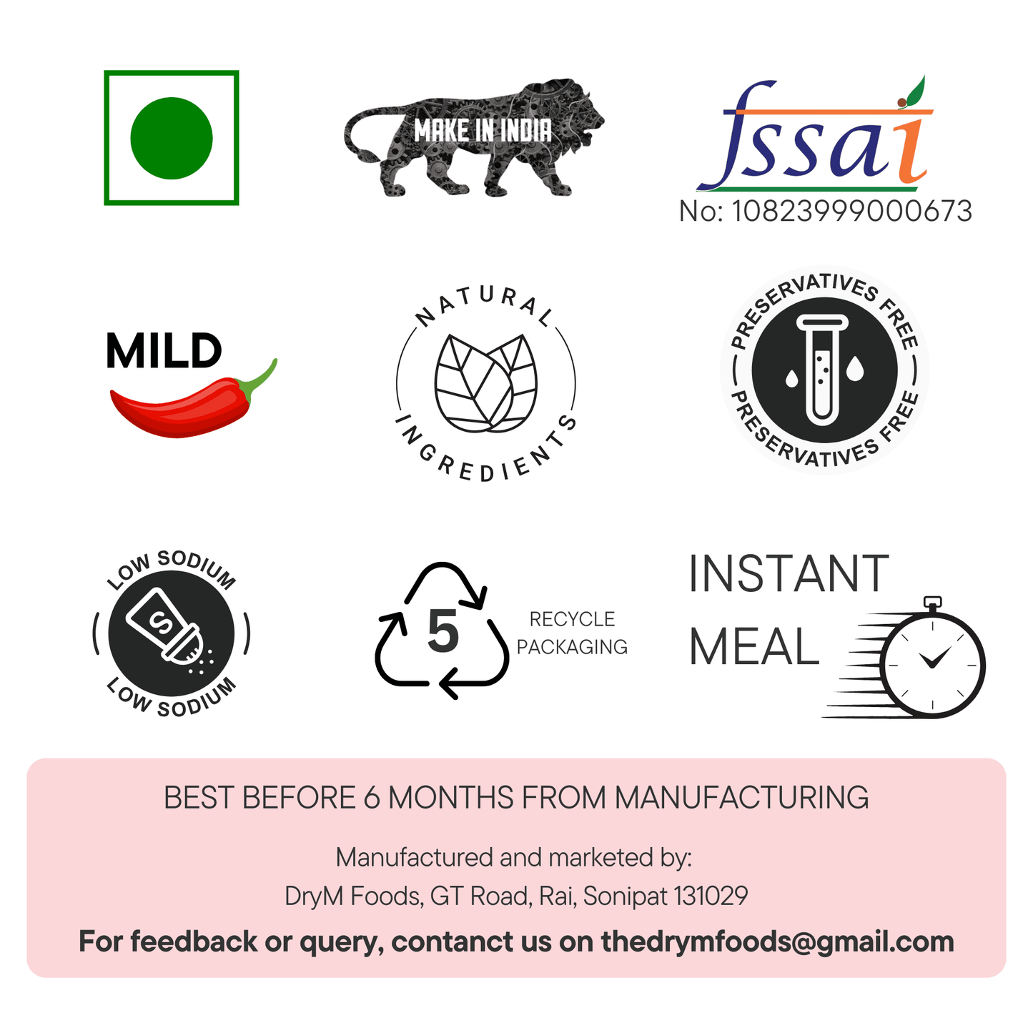 Toddler Kadi Chawal 100g - Ready to Eat Baby Food Yogurt Rice Curry I Blueberry Botanicals