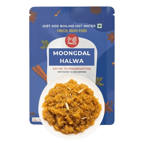 Instant Moongdal Halwa 80g - Sweet Lentil Dessert Premium- Blueberry Botanicals