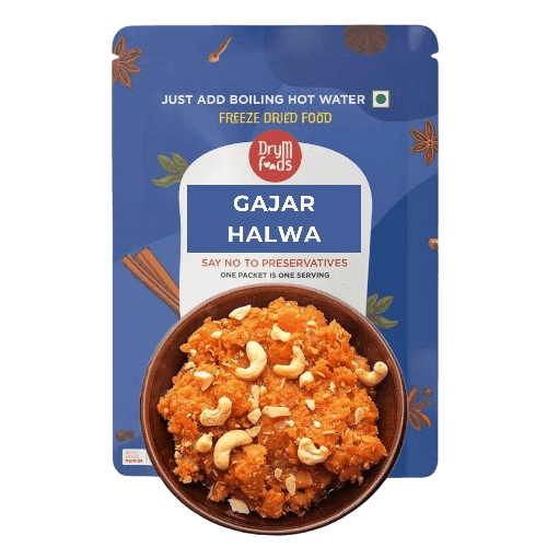 Instant Gajar Halwa 80g - Ready to Eat Carrot Dessert- Blueberry Botanicals
