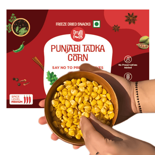 Freeze Dried Punjabi Tadka Corn Popper 6g | Blueberry Botanicals