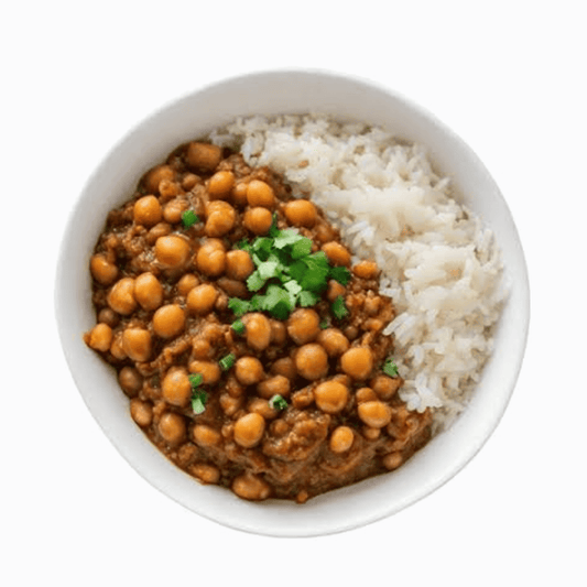 Jain Chole Chawal 90g - Satvik Chickpea Rice Curry- Blueberry Botanicals