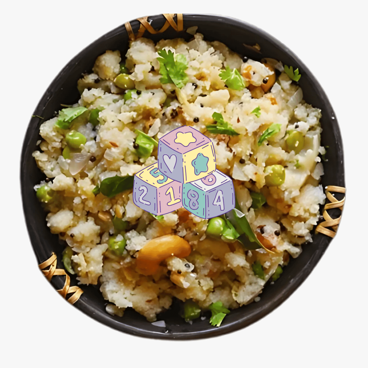 Toddler Upma 100g - Ready to Eat Baby Food Semolina Breakfast I Blueberry Botanicals