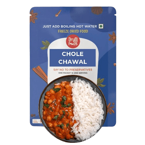 Instant Chole Chawal 100g - Chickpea Rice Curry Ready- Blueberry Botanicals