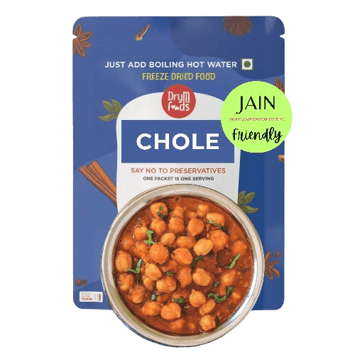Jain Chole 100g - Satvik Chickpea Curry Ready to Eat- Blueberry Botanicals