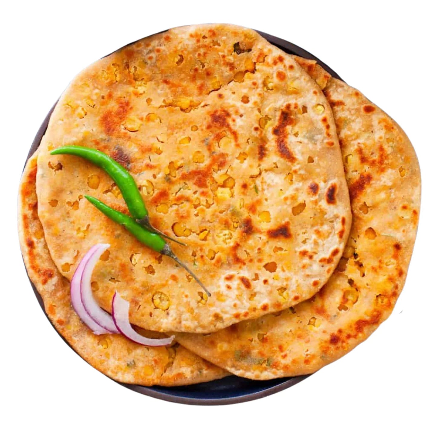 Fresh Dal Parathas Pack 5 - Stuffed Flatbread Ready Heat