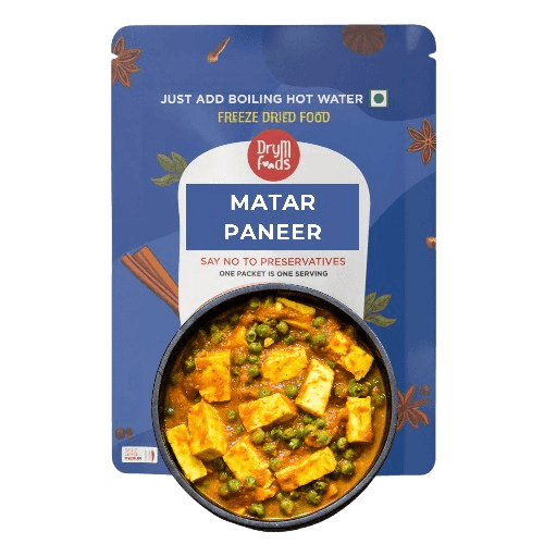 Instant Matar Paneer 100g - Peas Cottage Cheese Curry- Blueberry Botanicals