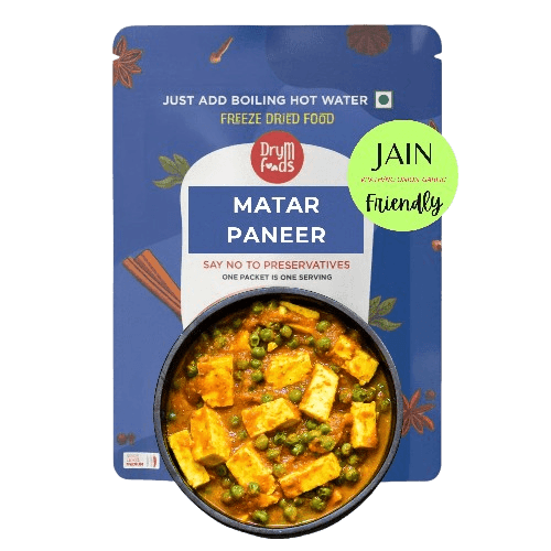 Jain Matar Paneer 100g - Satvik Peas Cottage Cheese- Blueberry Botanicals