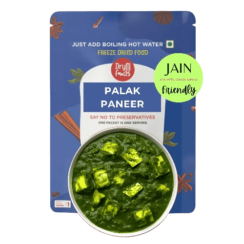 Jain Palak Paneer 100g - Satvik Spinach Cottage Cheese- Blueberry Botanicals