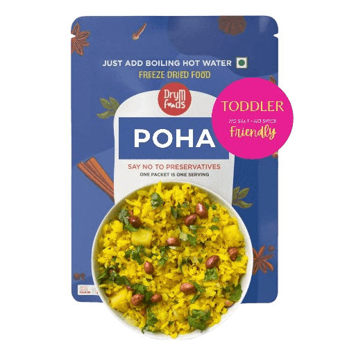 Toddler Poha 100g - Ready to Eat Baby Food Flattened Rice I Blueberry Botanicals