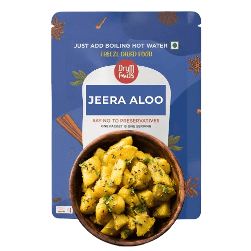 Instant Jeera Aloo 100g - Cumin Spiced Potatoes Ready- Blueberry Botanicals