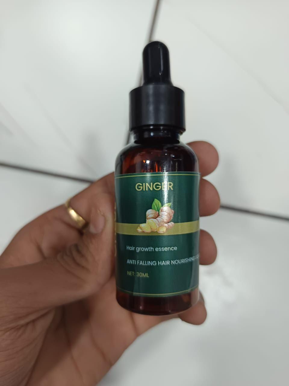 Authentic Ayurvedic Ginger Hair Nourishment Essence 60ml Pack of 2 | Blueberry Botanicals