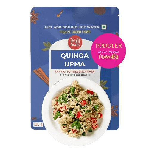 Toddler Quinoa Upma 100g - Ready to Eat Baby Food Superfood Breakfast I Blueberry Botanicals