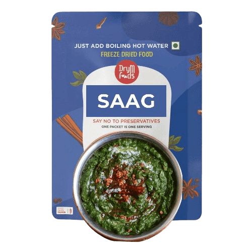 Instant Saag 100g | Freeze Dried Spinach & Mustard Greens Curry | Blueberry Botanicals