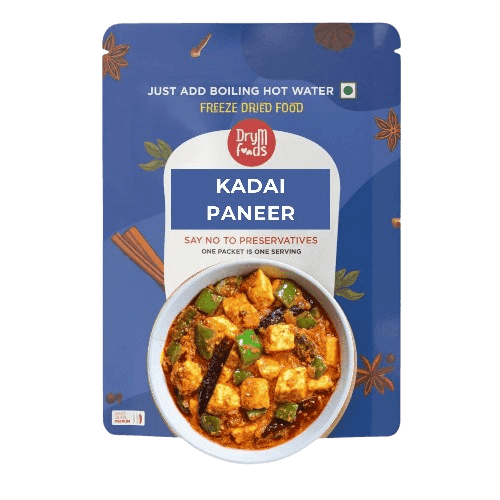 Instant Kadai Paneer 100g - Spiced Cottage Cheese Curry- Blueberry Botanicals
