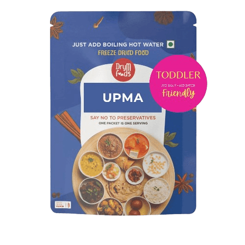 Toddler Upma 100g - Ready to Eat Baby Food Semolina Breakfast I Blueberry Botanicals