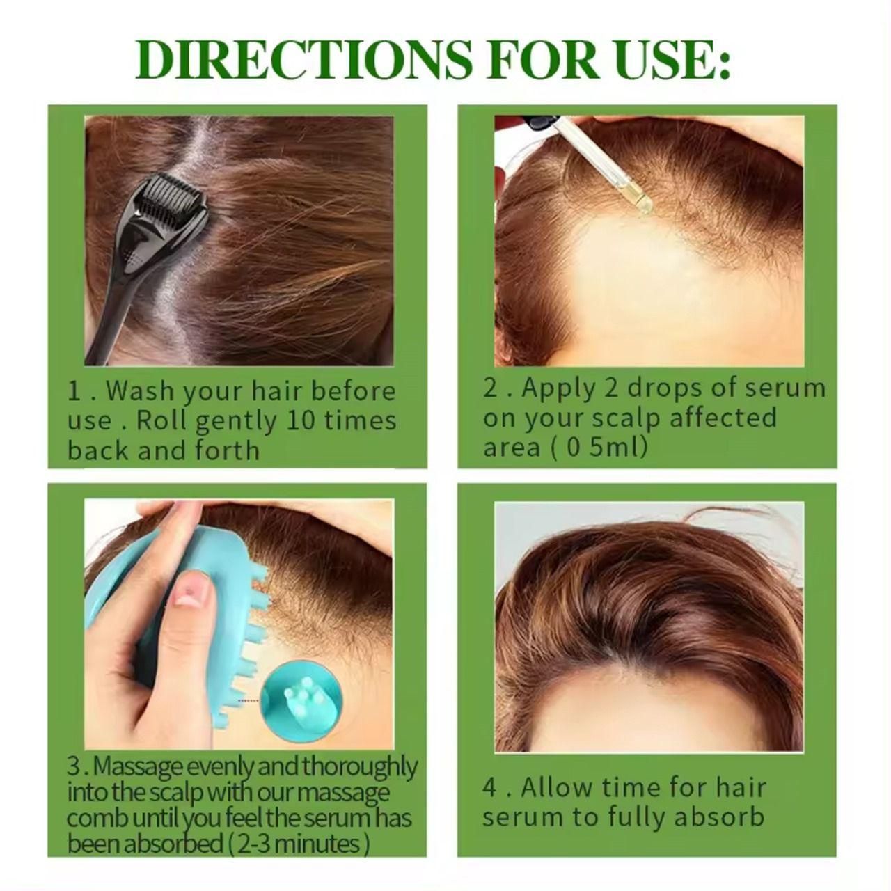 Authentic Ayurvedic Hair Wellness Serum 30ml - Natural Hair Nourishment Pack of 2 | Blueberry Botanicals