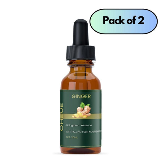 Authentic Ayurvedic Ginger Hair Nourishment Essence 60ml Pack of 2 | Blueberry Botanicals