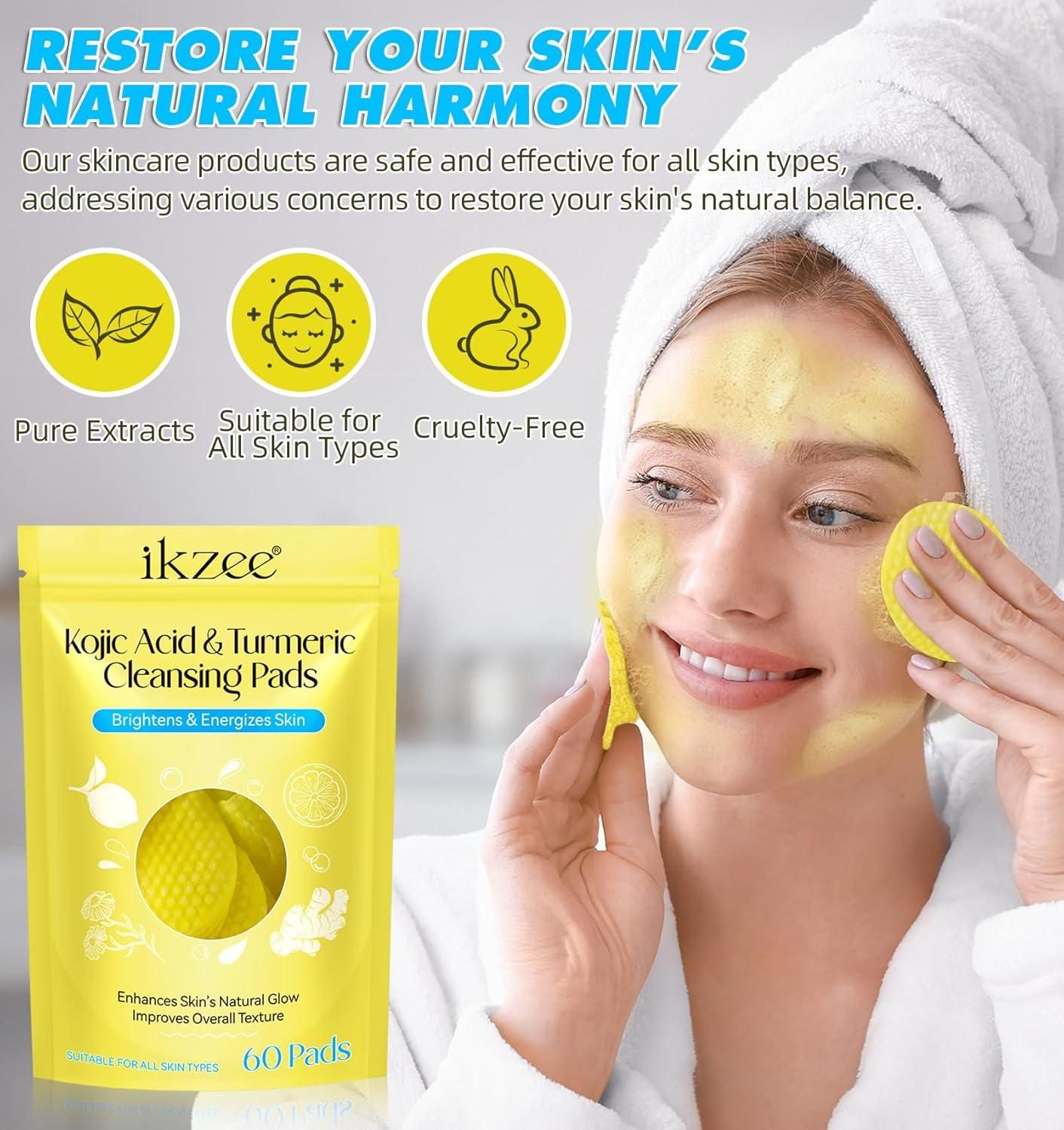 Turmeric Kojic Acid Cleansing Pads- Blueberry Botanicals