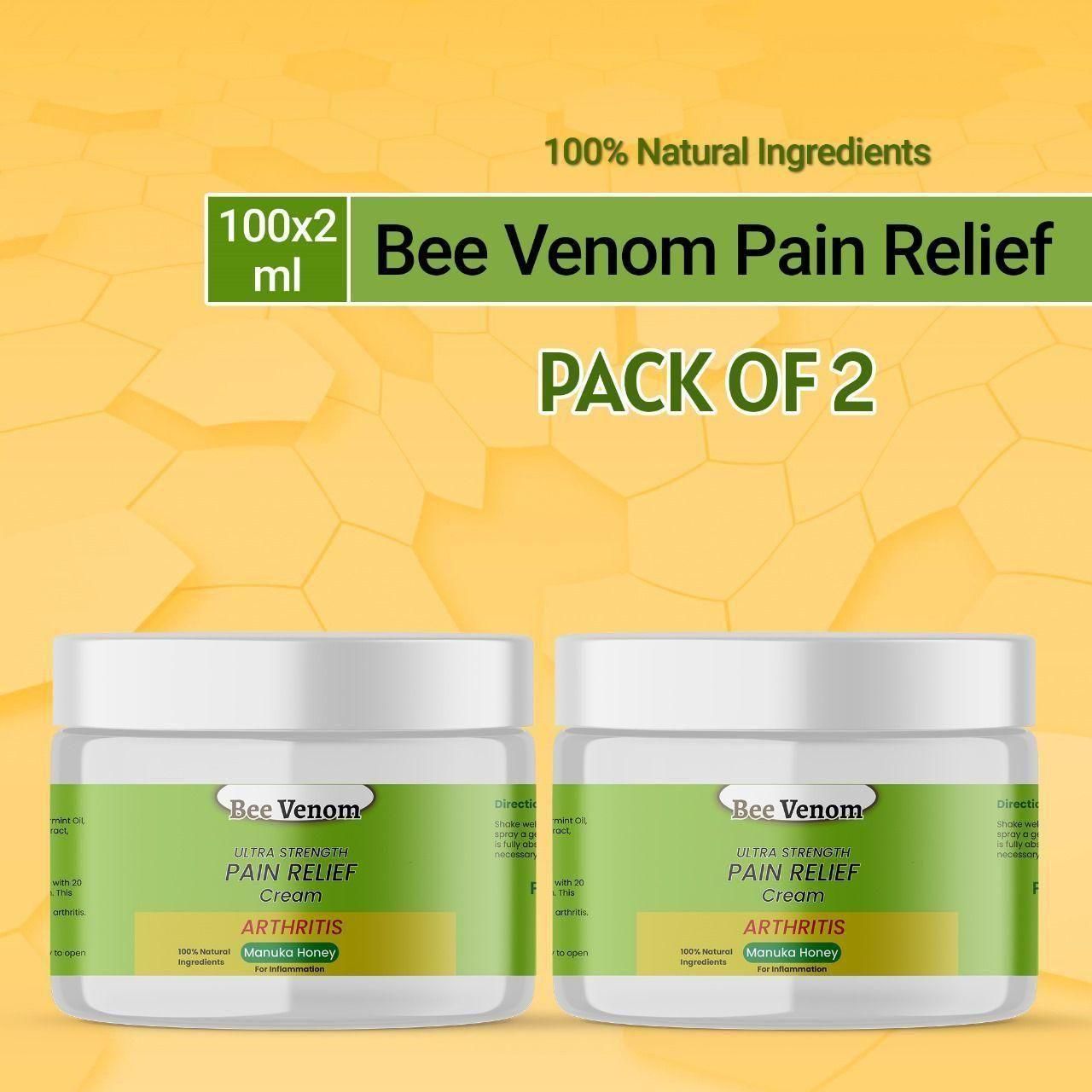 Authentic Bee Venom Botanical Wellness Cream 100g Pack of 2 | Blueberry Botanicals