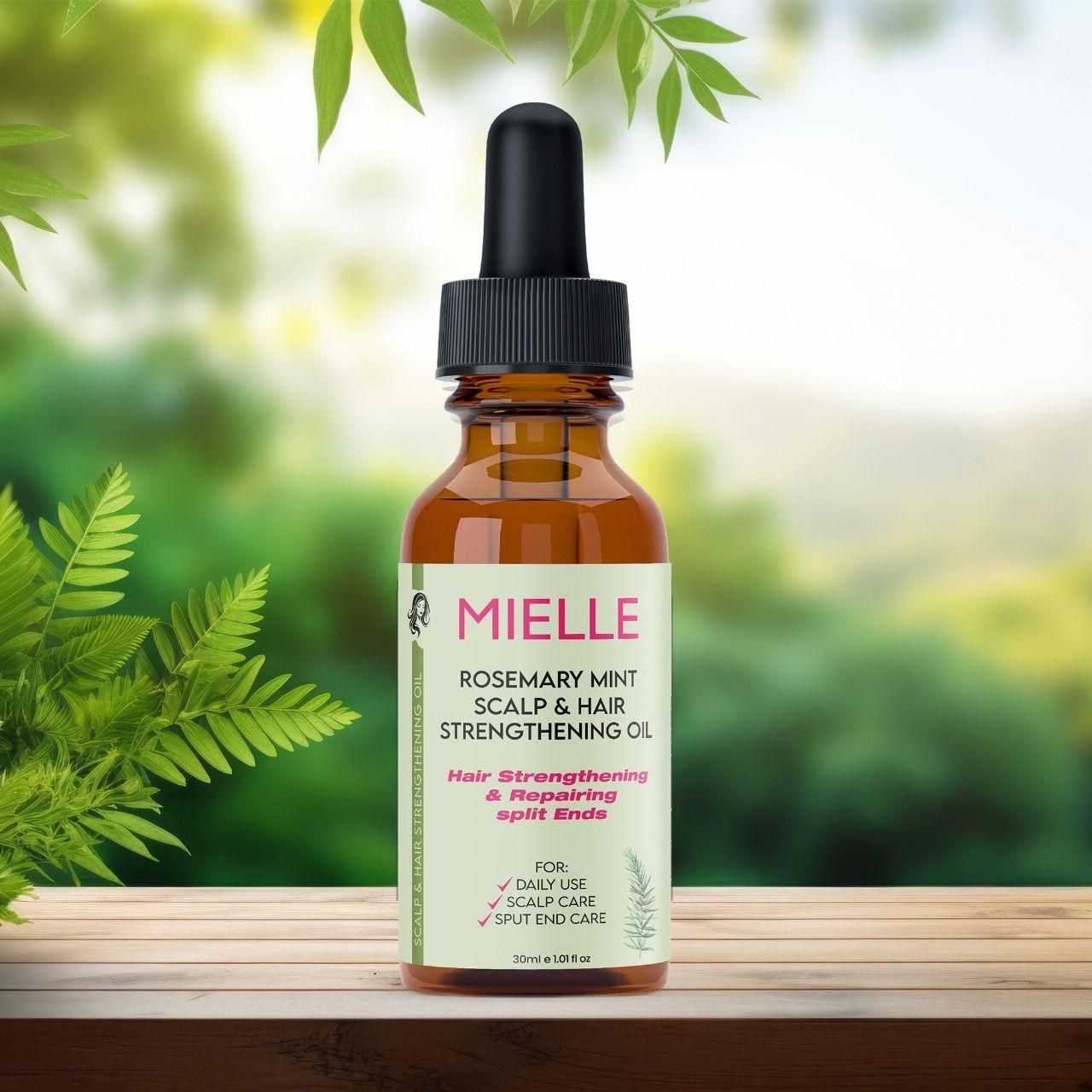 Authentic Ayurvedic Rosemary Mint Scalp & Hair Wellness Oil 30ml | Blueberry Botanicals