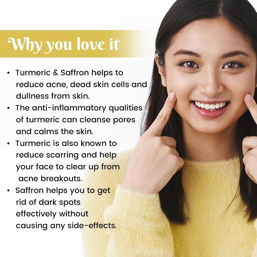 Turmeric & Saffron Ubtan Algae Peel Off Jelly Facial Mask- Blueberry Botanicals