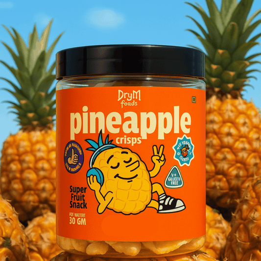 Pineapple Crisps 100g Freeze Dried - Premium Quality Tropical Fruit Snack--Blueberry Botanicals