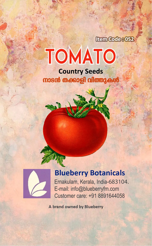 Country Tomato Seeds -80Nos- Traditional Heirloom Variety | Blueberry Botanicals