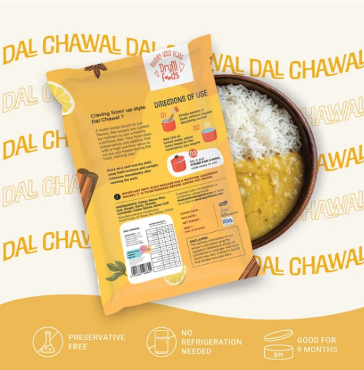 Dal Chawal 80g | Freeze Dried Lentil & Rice Meal