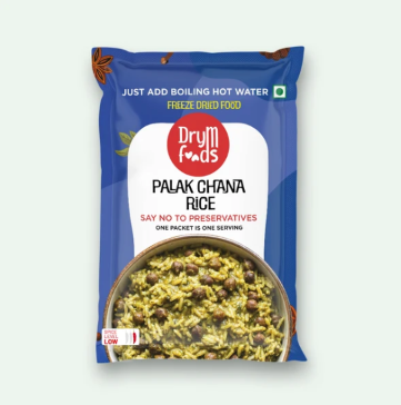 Palak Chana Rice 80g | Freeze Dried Spinach & Chickpea Meal