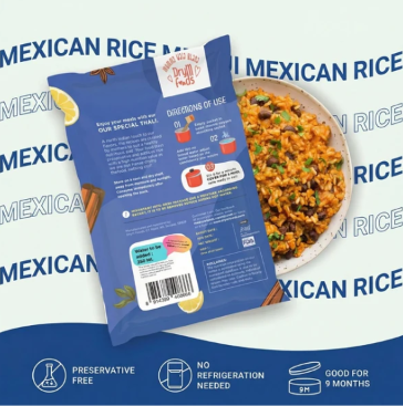 Mexican Rice 80g | Freeze Dried Rice & Bean Meal