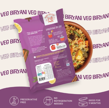 Freeze Dried Veg Biryani / Pulao 100g